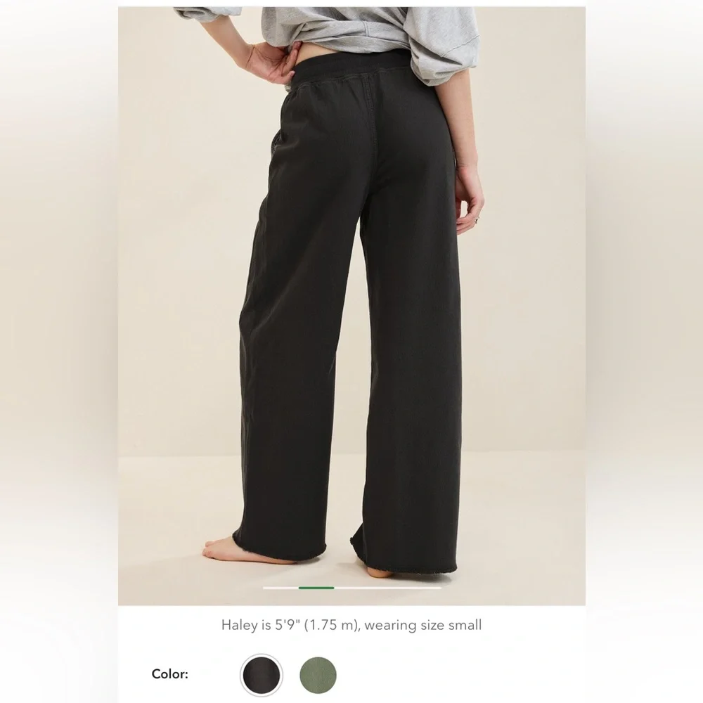 NWOT Aerie Soft Landing Trouser - Smoked Gray size Small - Picture 2 of 11